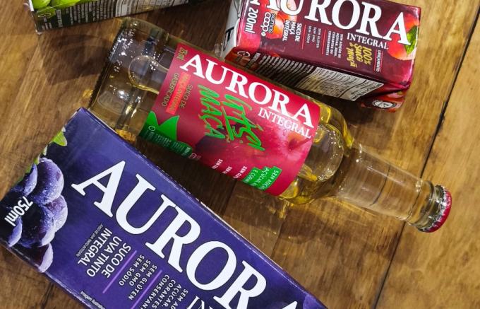 Vinícola Aurora amplia portfólio de sucos integrais com novas embalagens e lança gaseificado de maçã