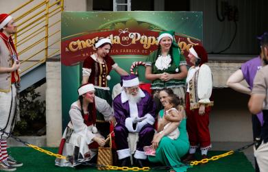 Papai Noel desembarca na Fantástica Fábrica de Suco da Aurora neste sábado (29)
