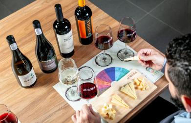 Vinícola Aurora promove degustação harmonizada de vinhos e queijos no mês dos namorados 